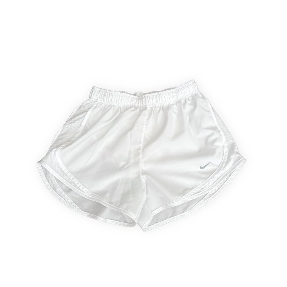 Nike Dry-FIT Tempo White Running Shorts with Mesh Insets |Small
